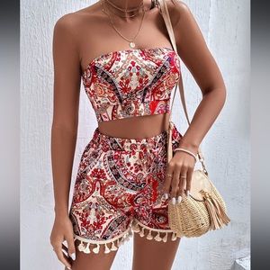 Size small two piece tropical set